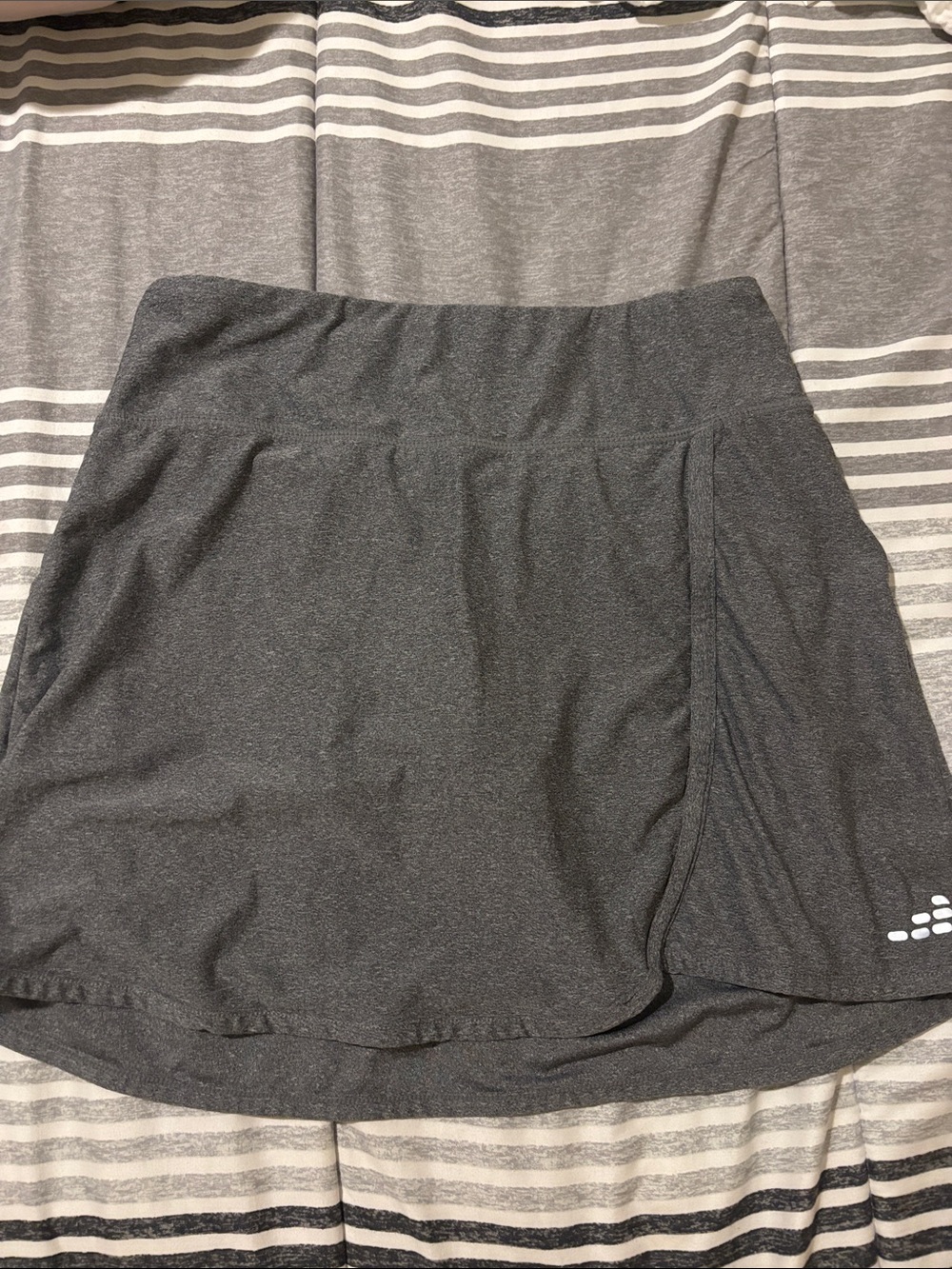 bcg Charcoal Gray Athletic Skirt with Built-In Shorts
